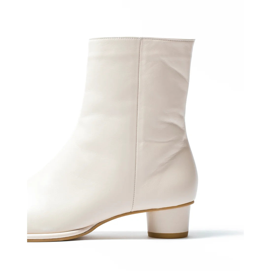 日本製【防水】Emma Francis 素面高跟靴 (9014a-L 177)(Ivory leather)(アイボリー レザー)