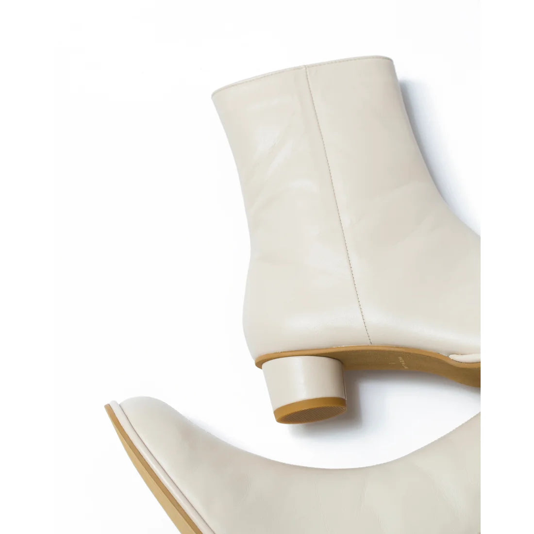 日本製【防水】Emma Francis 素面高跟靴 (9014a-L 177)(Ivory leather)(アイボリー レザー)