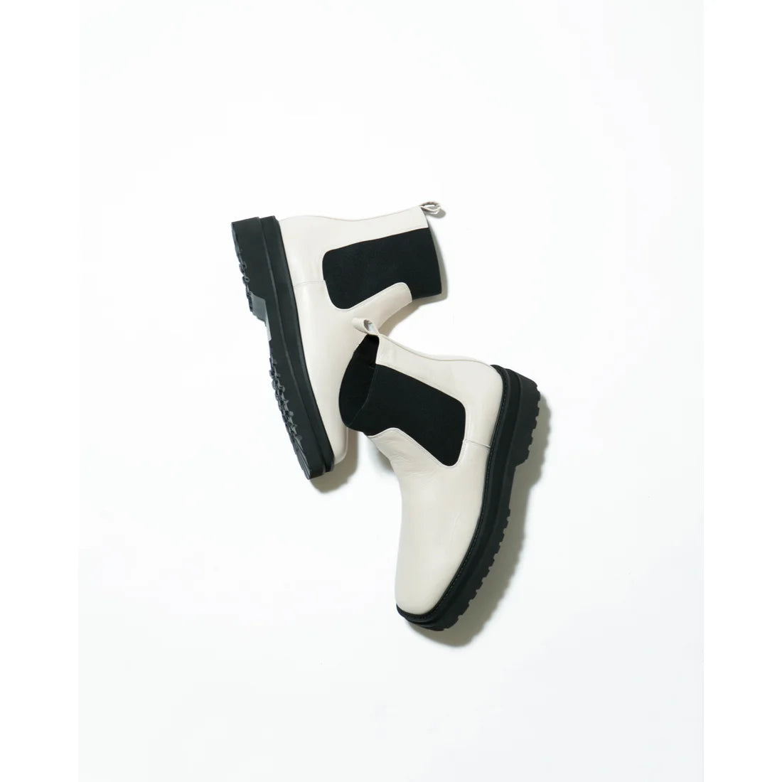 日本製【防水】Emma Francis 履帶側邊戈爾靴 (9010a-L 177)(Ivory leather)(アイボリー レザー)