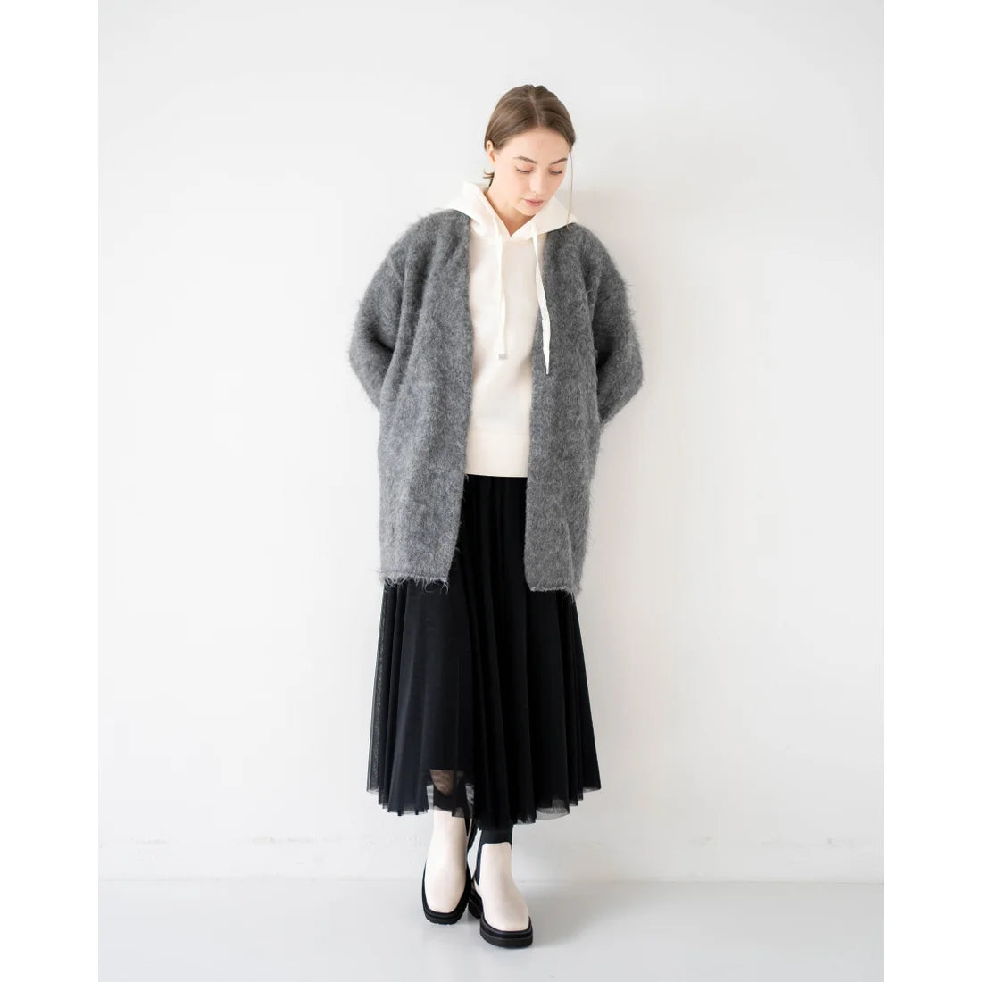 日本製【防水】Emma Francis 履帶側邊戈爾靴 (9010a-L 177)(Ivory leather)(アイボリー レザー)