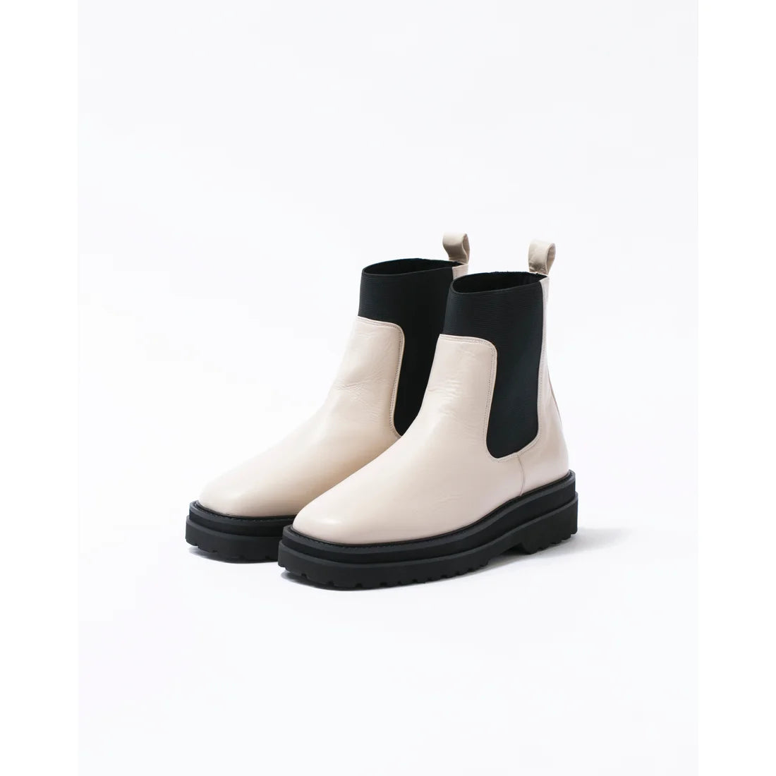 日本製【防水】Emma Francis 履帶側邊戈爾靴 (9010a-L 177)(Ivory leather)(アイボリー レザー)