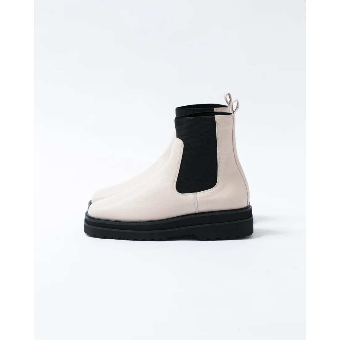 日本製【防水】Emma Francis 履帶側邊戈爾靴 (9010a-L 177)(Ivory leather)(アイボリー レザー)