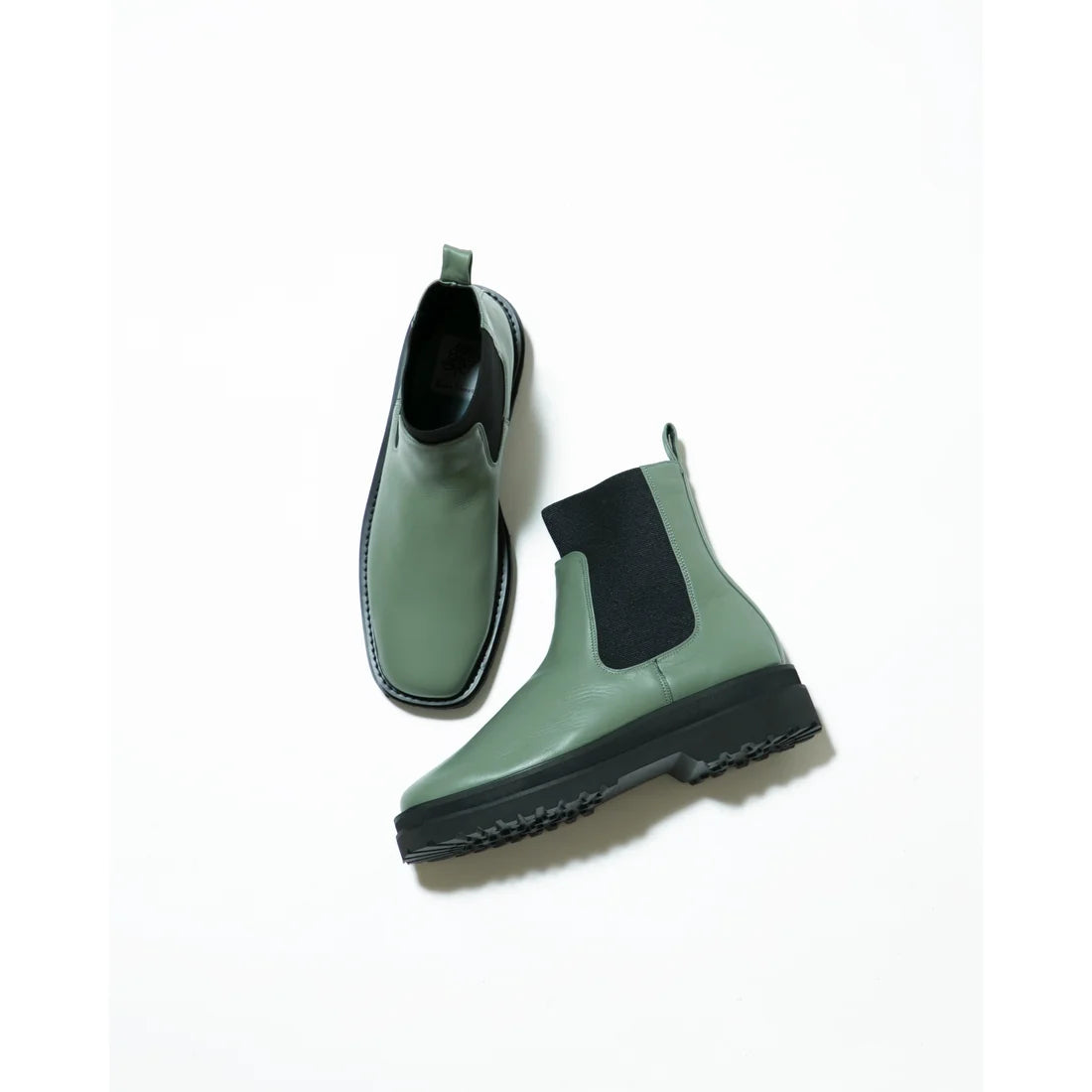 日本製【防水】Emma Francis 履帶側邊戈爾靴 (9010a-L 111)(Green leather)(グリーン レザー)