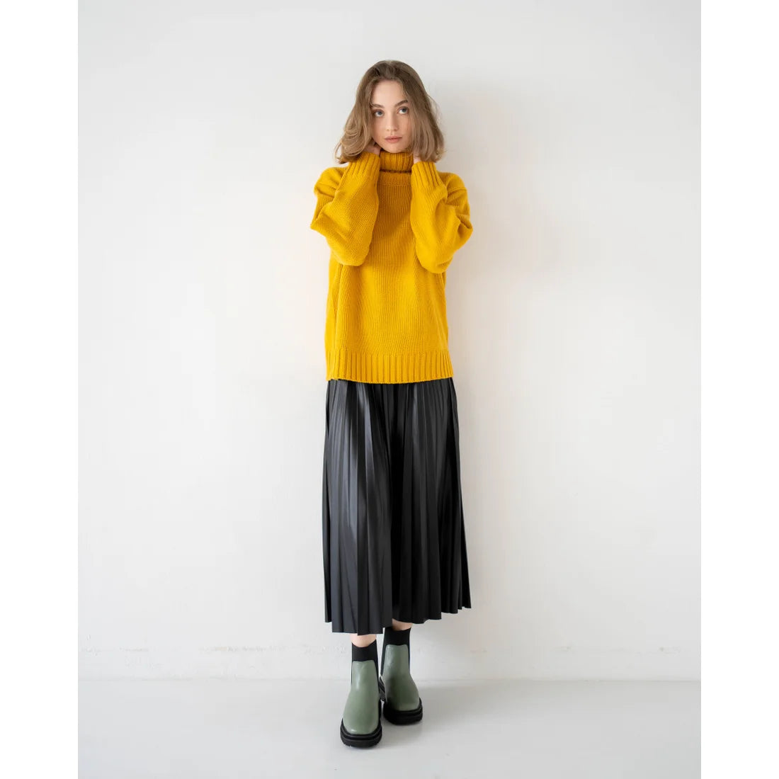 日本製【防水】Emma Francis 履帶側邊戈爾靴 (9010a-L 111)(Green leather)(グリーン レザー)