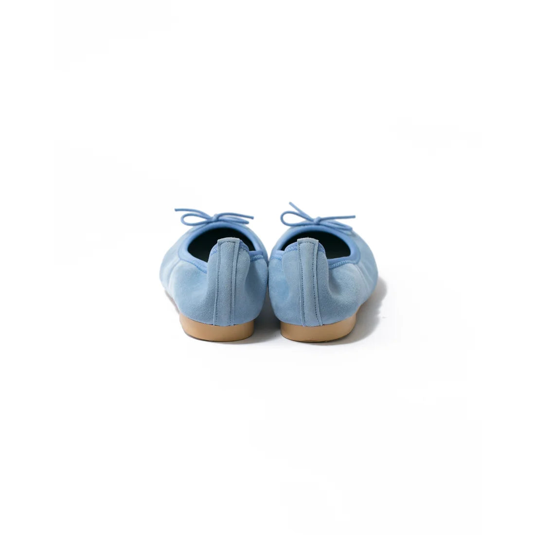 日本製【珍珠色調防水】Emma Francis尖頭平底芭蕾舞鞋 (01b-L S121)(Light blue leather suede)(ライトブルー レザースエード)