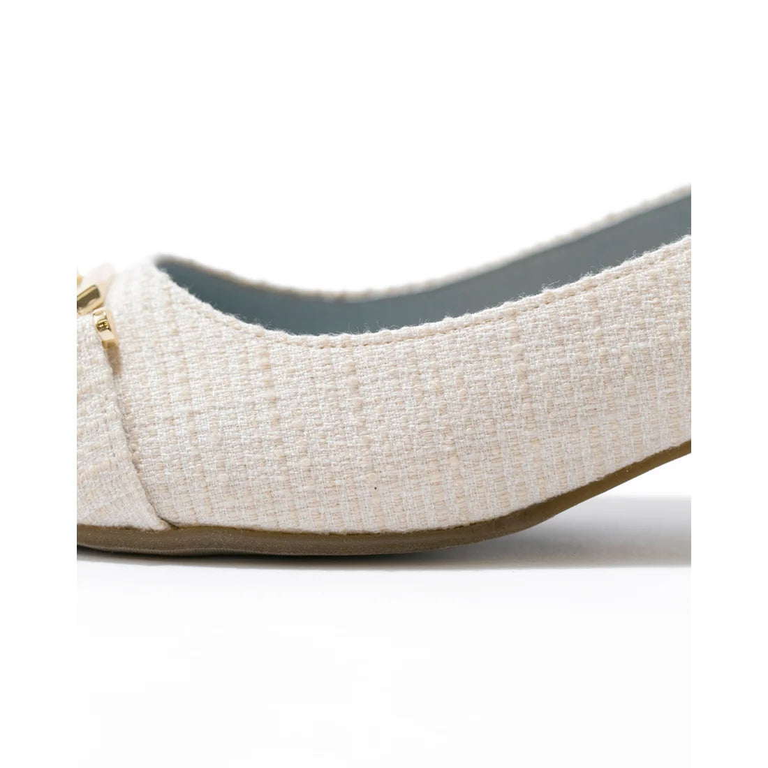 日本製 Emma Francis 尖頭搭扣花呢高跟鞋(3002d-TW 177)(Ivory tweed)(アイボリー ツイード)