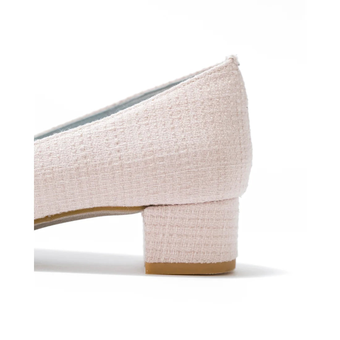 日本製 Emma Francis 尖頭搭扣花呢高跟鞋(3002d-TW 144)(Pink tweed)(ピンク ツイード)