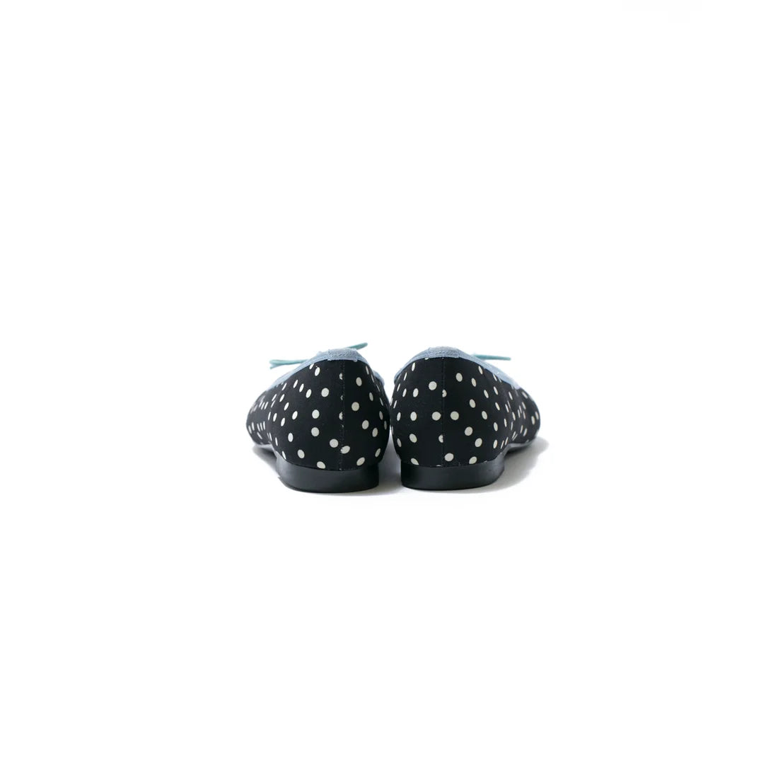 日本製 Emma Francis 平底尖頭圓點芭蕾舞鞋(01l-PE 501)(Black dot pattern)(ブラック ドット柄)