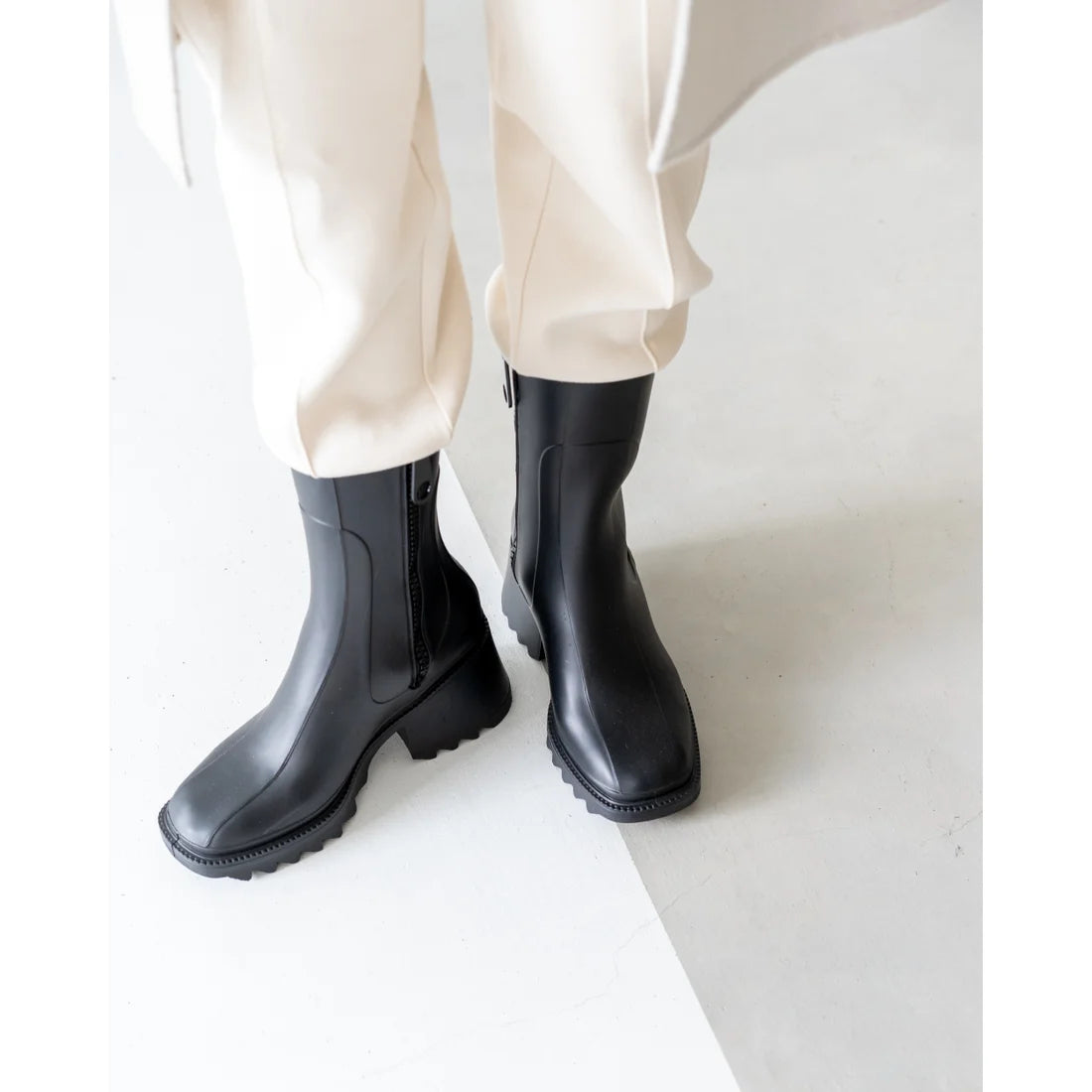 日本製【防水】Emma Francis 預訂3星期 橡膠雨靴 (9015a-R 101)(Black Rubber)(ブラック ラバー)