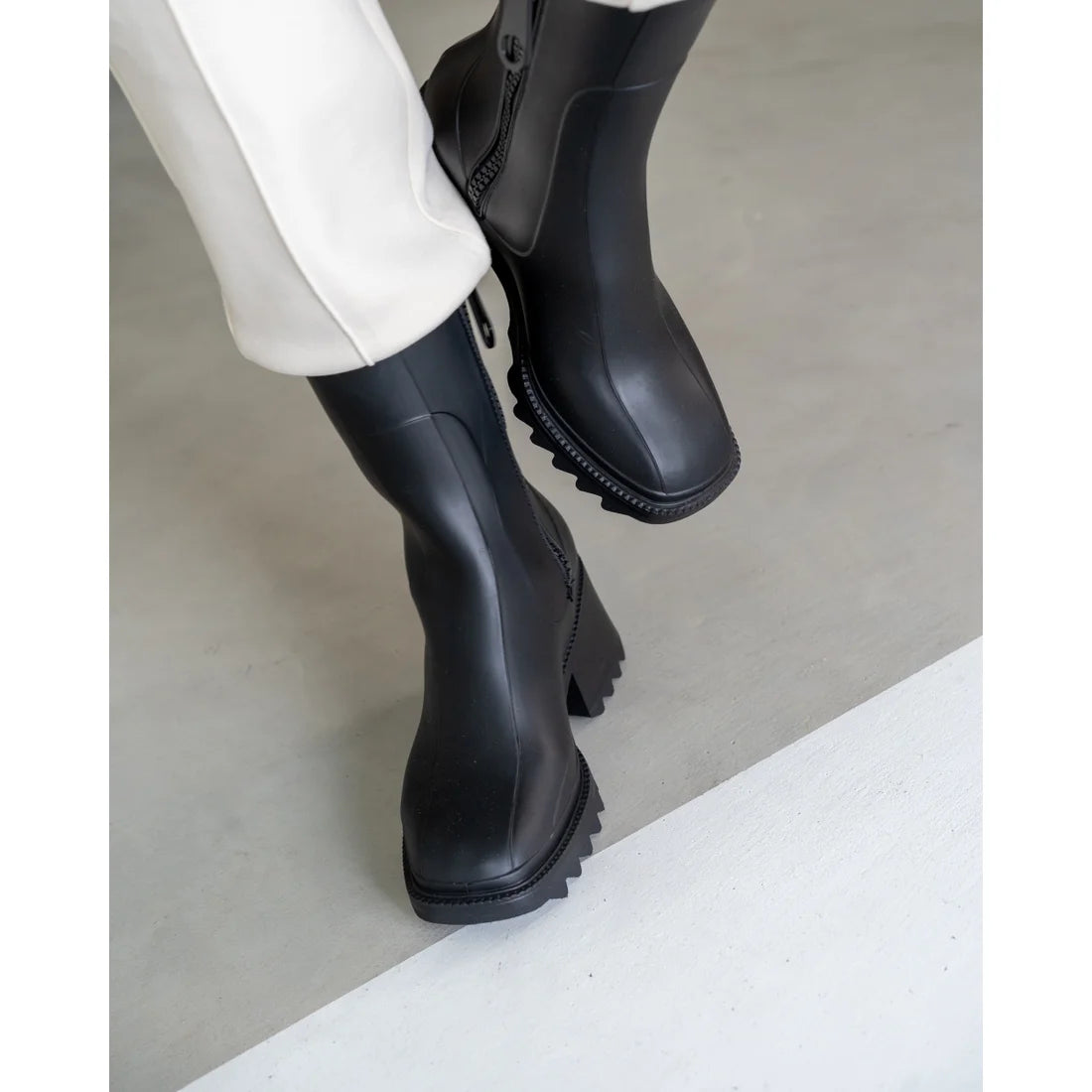 日本製【防水】Emma Francis 預訂3星期 橡膠雨靴 (9015a-R 101)(Black Rubber)(ブラック ラバー)
