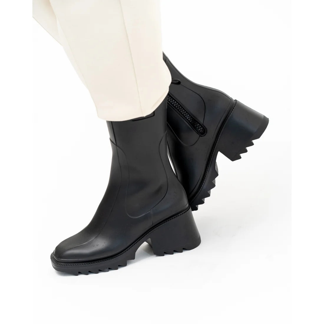日本製【防水】Emma Francis 預訂3星期 橡膠雨靴 (9015a-R 101)(Black Rubber)(ブラック ラバー)