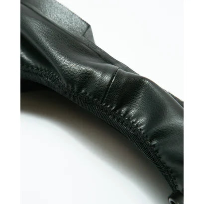 日本製【蘋果皮】【防水】Emma Francis 平底彈性芭蕾舞鞋 ( 03m-AP 101 )(Black apple leather)(ブラック アップルレザー)