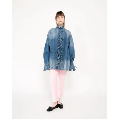 日本製【蘋果皮】【防水】Emma Francis 平底彈性芭蕾舞鞋 ( 03m-AP 101 )(Black apple leather)(ブラック アップルレザー)