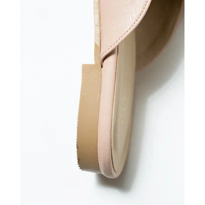 日本製【蘋果皮】【防水】Emma Francis 樂福拖鞋式平底鞋 ( 03q-AP 144 )(Pink apple leather)(ピンク アップルレザー)