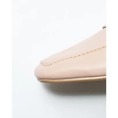 日本製【蘋果皮】【防水】Emma Francis 樂福拖鞋式平底鞋 ( 03q-AP 144 )(Pink apple leather)(ピンク アップルレザー)