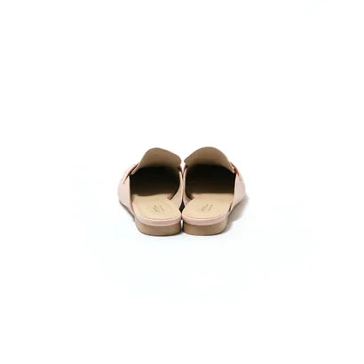 日本製【蘋果皮】【防水】Emma Francis 樂福拖鞋式平底鞋 ( 03q-AP 144 )(Pink apple leather)(ピンク アップルレザー)