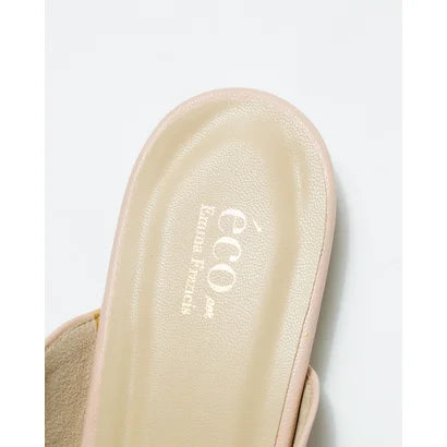 日本製【蘋果皮】【防水】Emma Francis 樂福拖鞋式平底鞋 ( 03q-AP 144 )(Pink apple leather)(ピンク アップルレザー)
