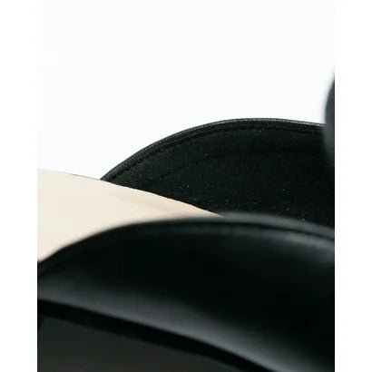 日本製【蘋果皮】【防水】Emma Francis 樂福拖鞋式平底鞋 ( 03q-AP 101 )(Black apple leather)(ブラック アップルレザー)