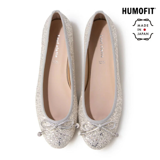 【新品預訂】日本製 Lauf Oletta   珍珠水鑽芭蕾舞鞋(LH126 Silver-Z) (銀色)