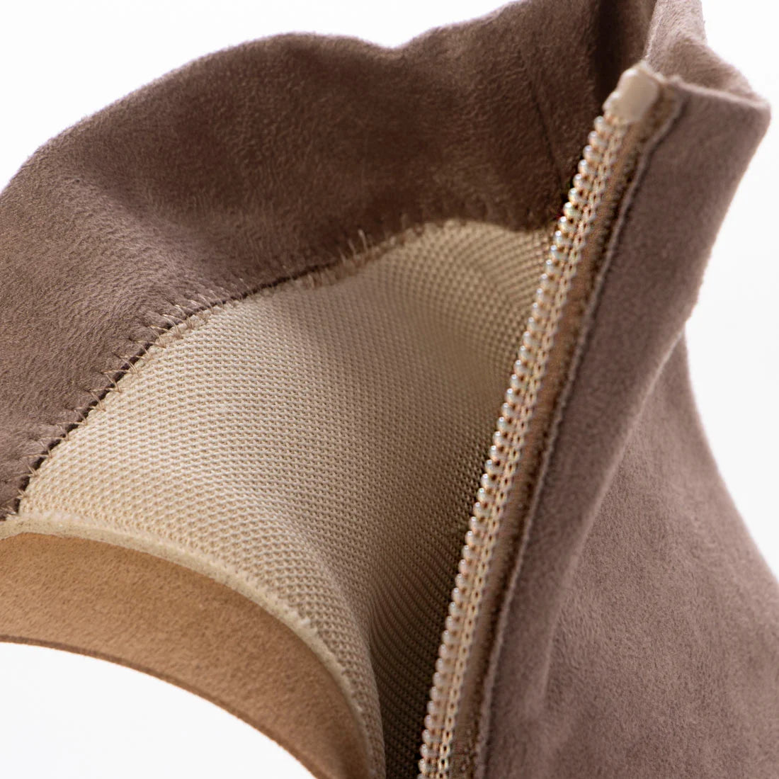 日本製 Launa Lea 4cm 彈性方頭短靴 (587)(淺杏色/L beige S)