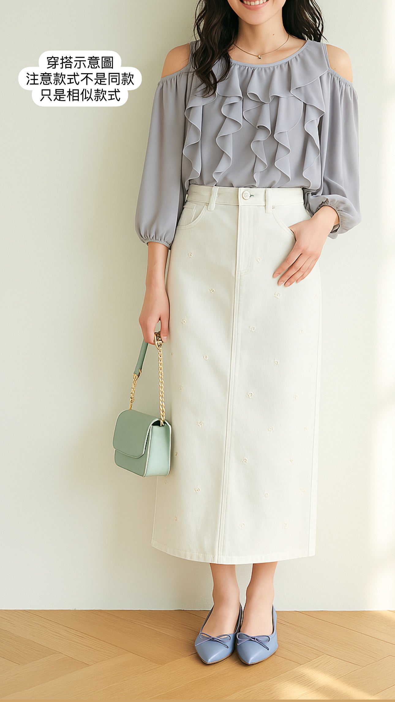 日本製Launa Lea x Grandioso 香港限定灰紫藍色晴雨3.5 cm尖頭鞋 (RB9402 / L grey)
