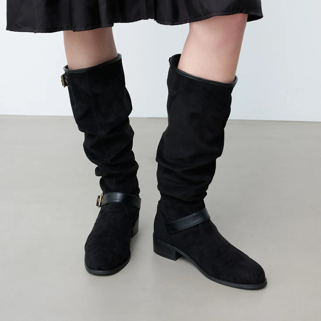 【新品預訂】Launa lea 寬鬆長靴 (S156) (黑色S/ Black S)
