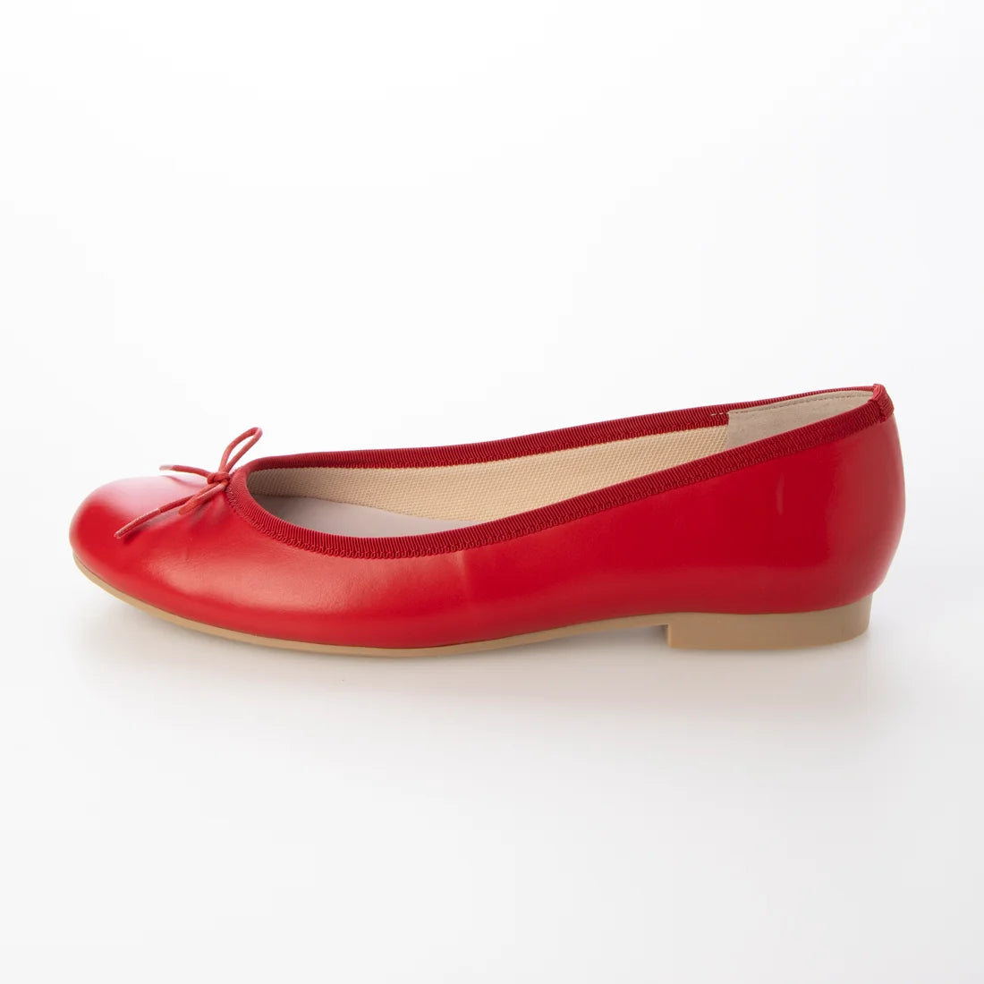 日本製 Launa lea 蝴蝶結圓頭啞面芭蕾晴雨鞋( RB1001A ) (紅色/red)