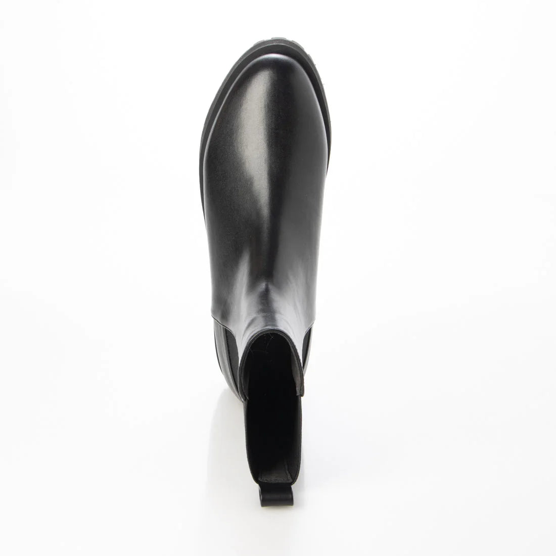 日本製 Launa Lea 側邊彈力厚底雨靴短靴 (R9018)(黑色/Black)