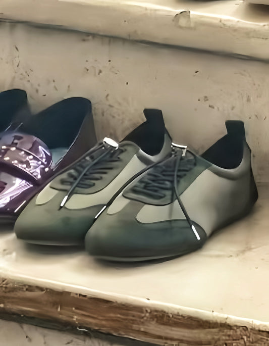 【新品預訂】日本製 Lauf Oletta    彈性鞋帶輕盈運動鞋(LH105A KHAKI-S) (卡其色)