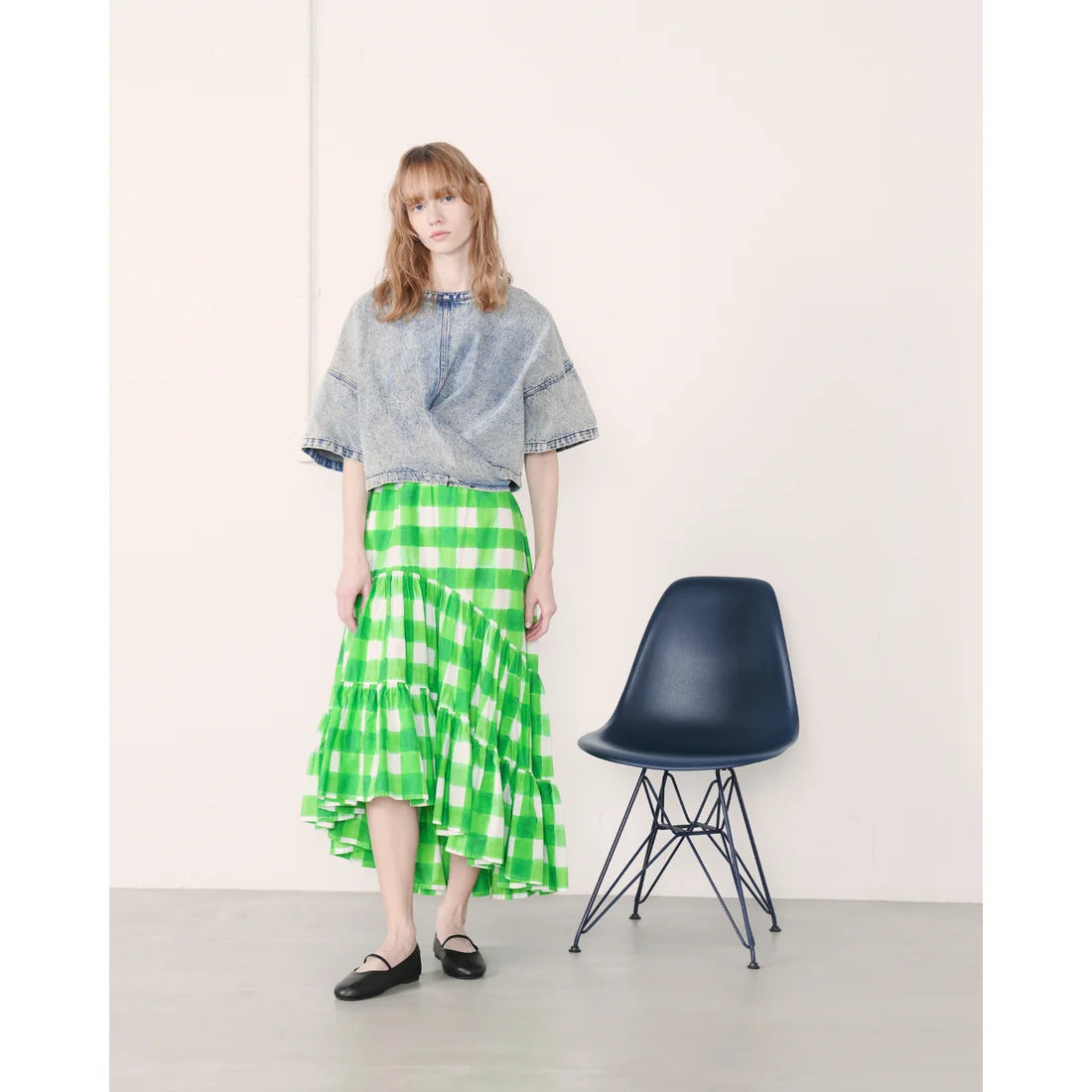 日本製 Emma Francis 光面搭帶平底鞋 (黑色) 09h-P 101 BLK