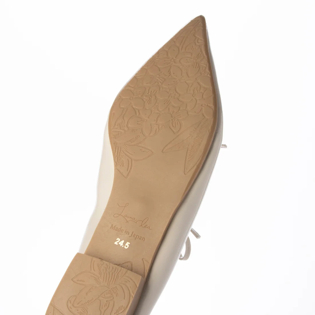 日本製 Launa Lea 雙緞帶瑪麗珍平底鞋 (0589) (象牙色 E / Ivory E)