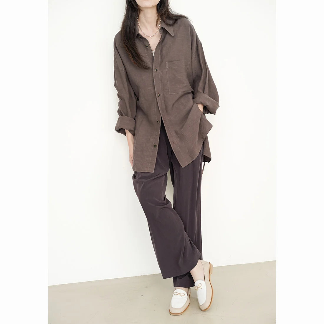 日本製 Launa Lea 蝴蝶結樂福鞋(0592) (L 米色 C / L Beige C)