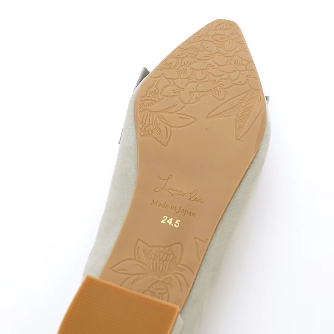 日本製 Launa Lea 水鑽蝴蝶結平底高跟鞋 (595) (薄荷色 S / Mint S)