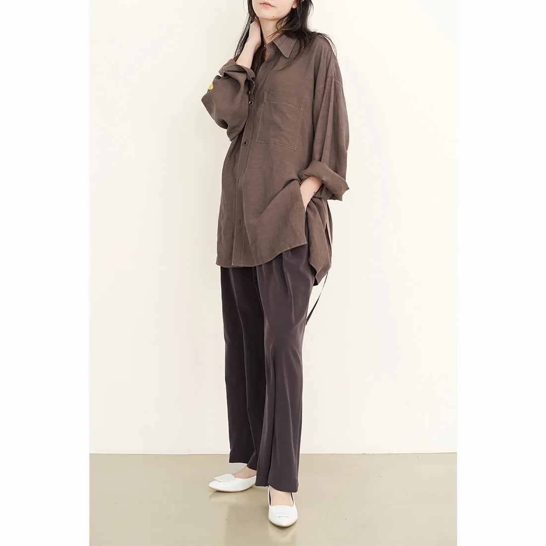 日本製 Launa Lea 3.5cm 透明方扣環尖頭高跟鞋 (0590) (白色 E / White E)