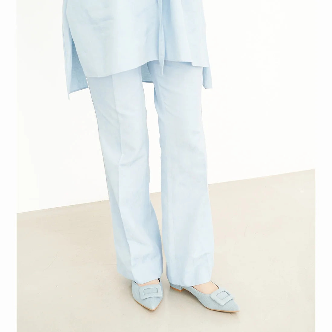 日本製 Launa lea 扣尖頭高跟鞋 (459A) (L藍色 Z / L Blue Z)