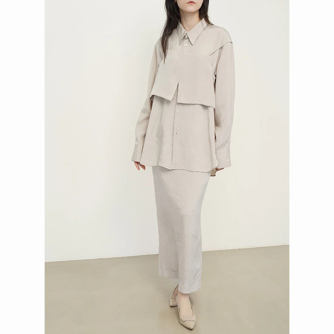 日本製 Launa Lea 5cm方扣尖頭高跟鞋 (573) (L米色 / L Beige)