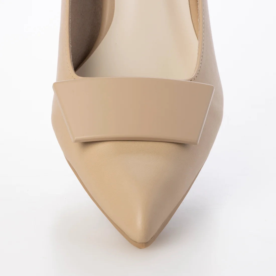 日本製 Launa Lea 5cm方扣尖頭高跟鞋 (573) (L米色 / L Beige)