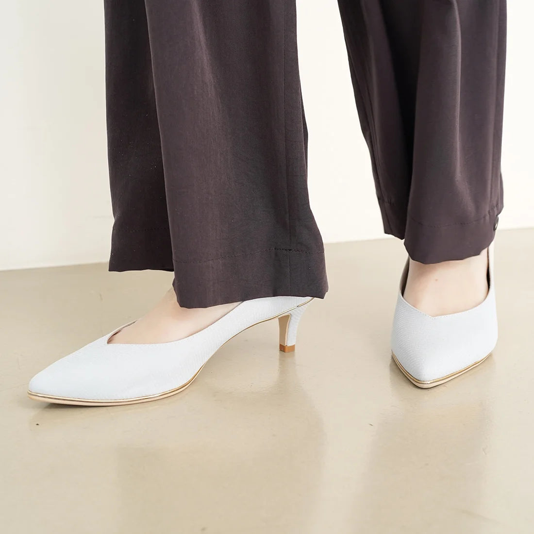 日本製 Launa Lea Rich 5cm Gold Line高跟鞋 (80009E) (L 粉紅色 Z / L Pink Z)