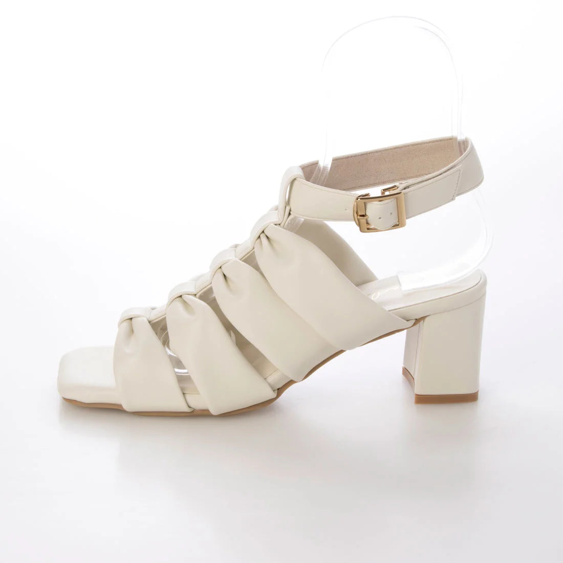日本製 Launa Lea 6cm緞帶風格角鬥士涼鞋 (0599) (象牙色 / Ivory)