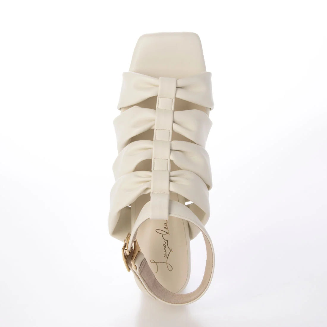 日本製 Launa Lea 6cm緞帶風格角鬥士涼鞋 (0599) (象牙色 / Ivory)