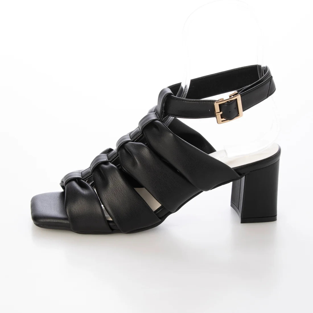 日本製 Launa Lea 6cm緞帶風格角鬥士涼鞋 (0599) (黑色 / Black)