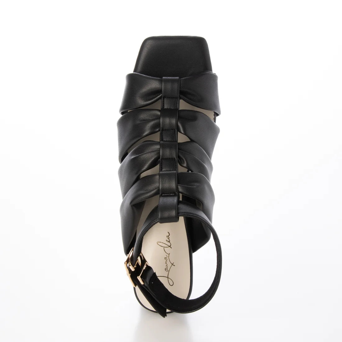 日本製 Launa Lea 6cm緞帶風格角鬥士涼鞋 (0599) (黑色 / Black)