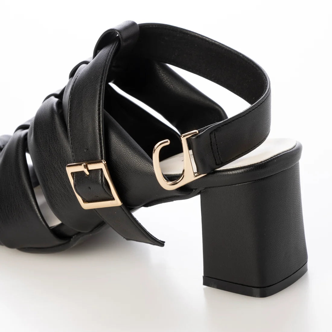 日本製 Launa Lea 6cm緞帶風格角鬥士涼鞋 (0599) (黑色 / Black)