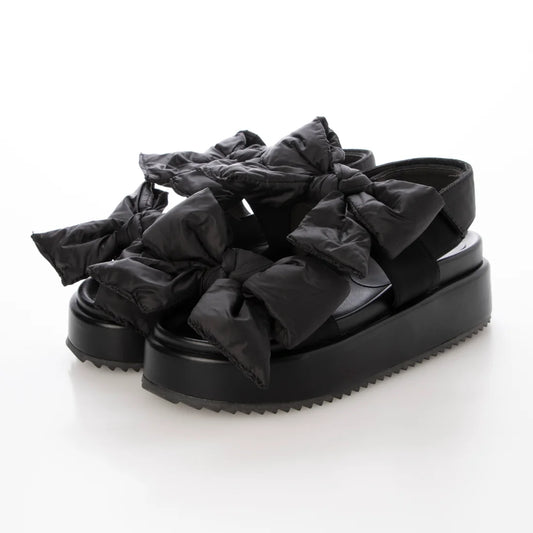 Launa Lea 雙蝴蝶結厚底涼鞋 (S152) (黑色 Z / Black Z)