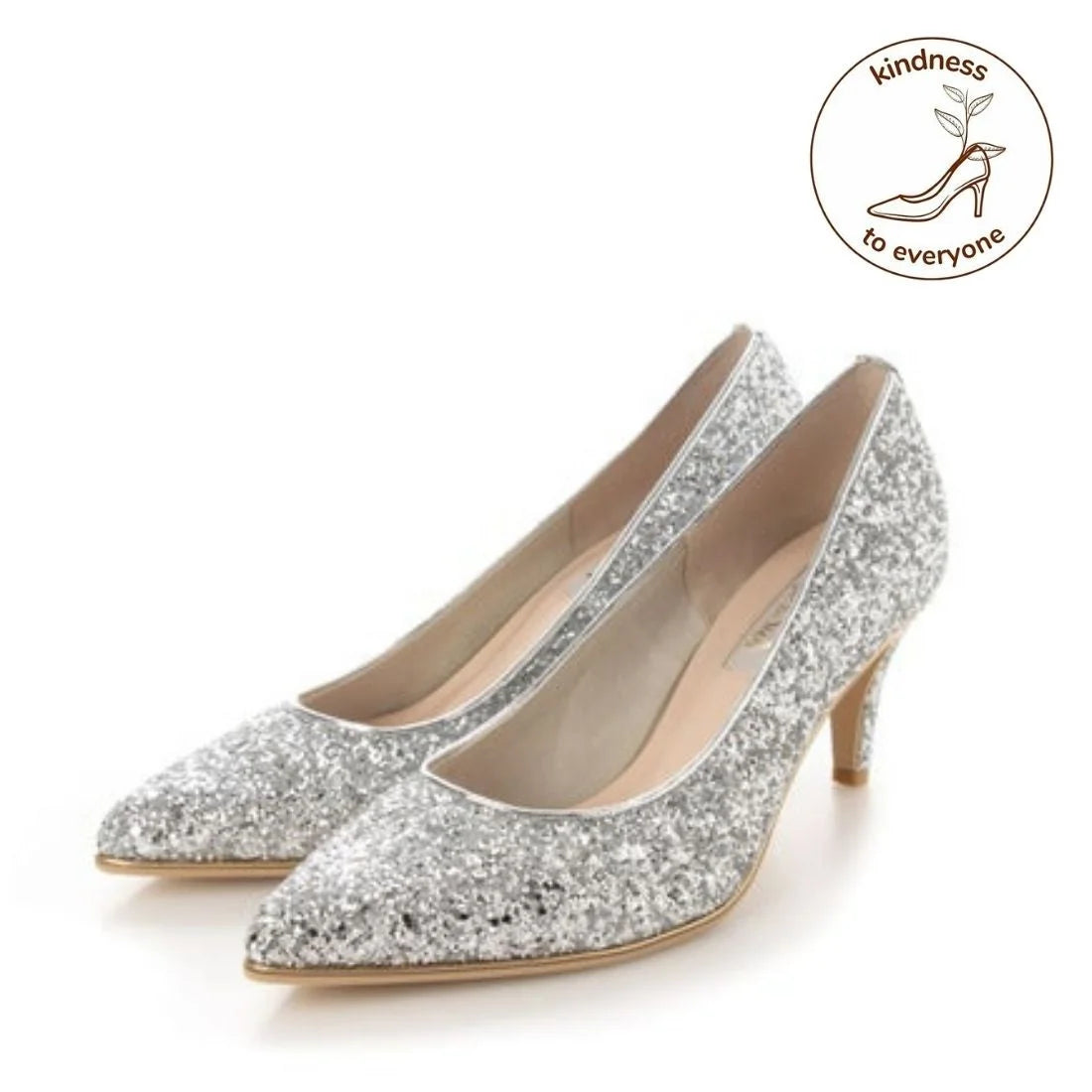 日本製 Launa Lea Rich 7cm Gold Line閃鑽高跟鞋 (80001A) (銀色 Z / Silver Z)