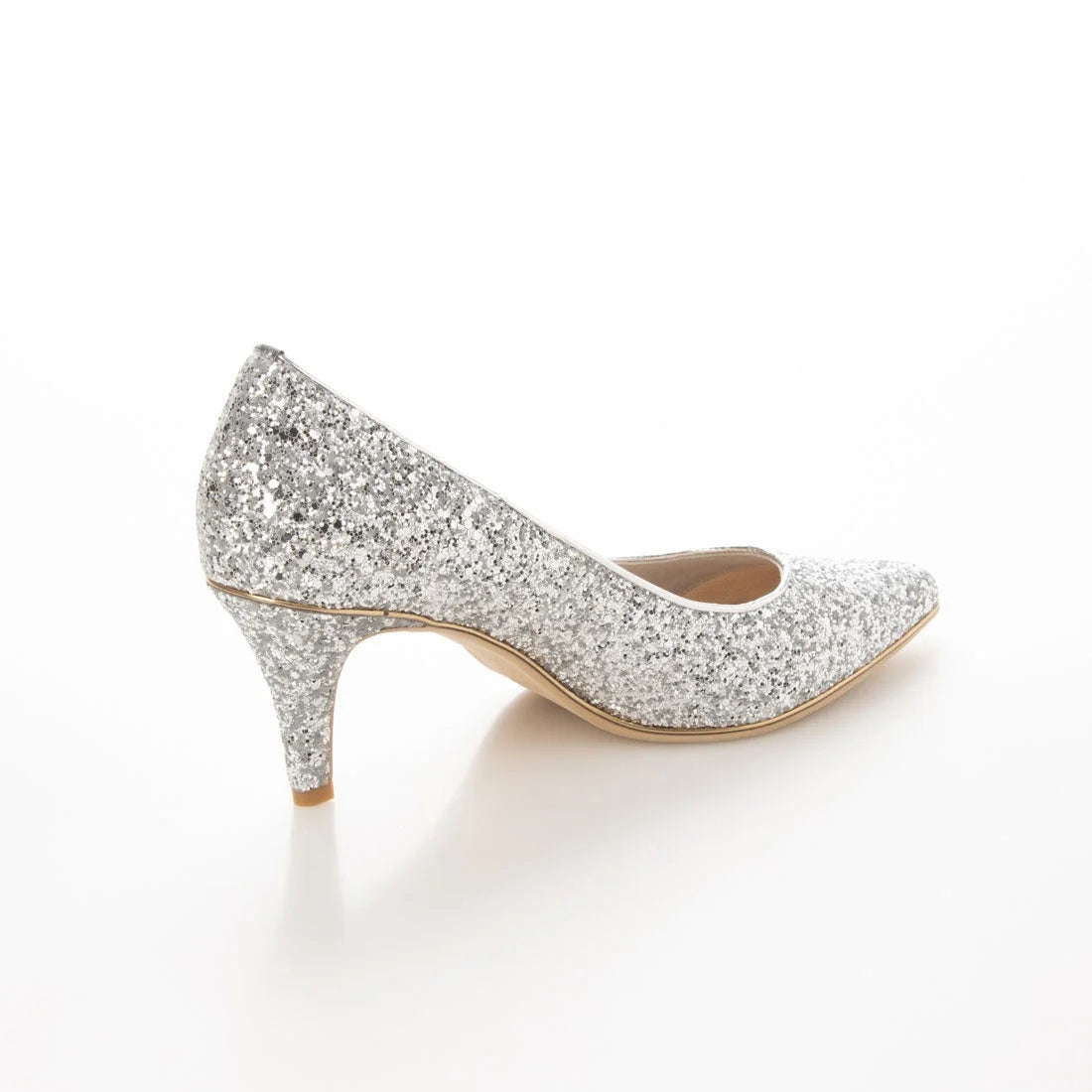 日本製 Launa Lea Rich 7cm Gold Line閃鑽高跟鞋 (80001A) (銀色 Z / Silver Z)