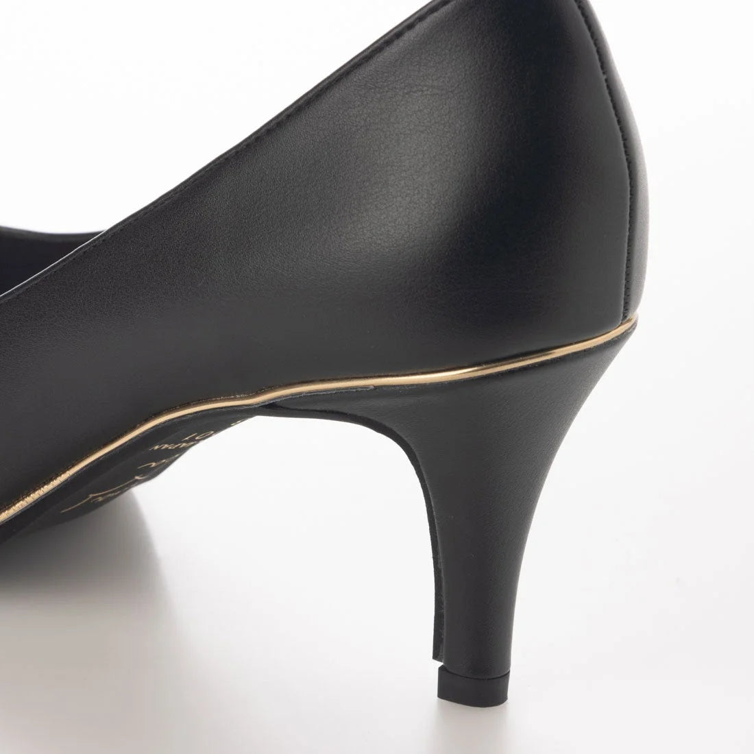 日本製 Launa Lea Rich 7cm Gold Line高跟鞋 (80001) (黑色 / Black)