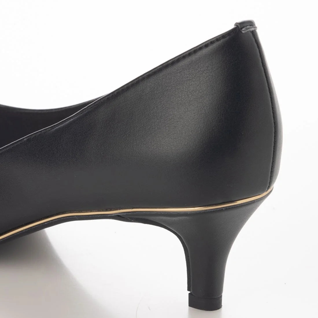 日本製 Launa Lea Rich 5cm Gold Line高跟鞋 (8000) (黑色 / Black)