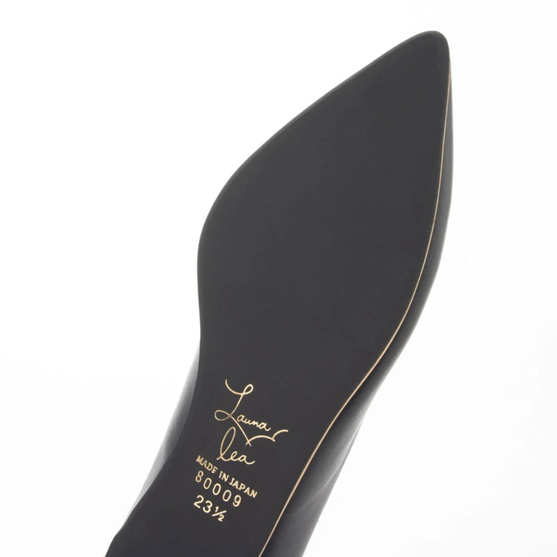 日本製 Launa Lea Rich 5cm Gold Line高跟鞋 (8000) (黑色 / Black)