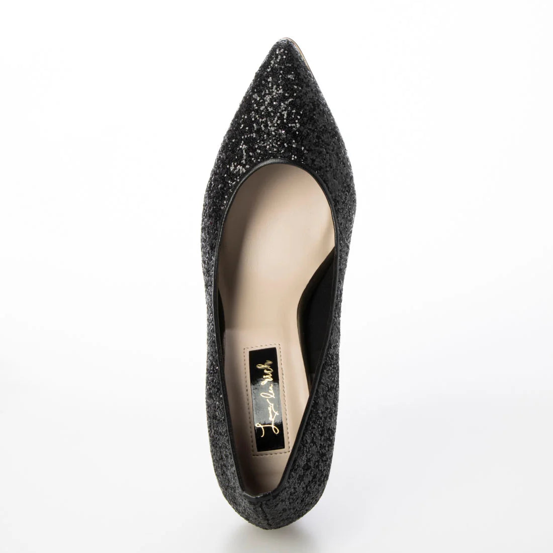 日本製 Launa Lea Rich 7cm Gold Line閃鑽高跟鞋 (80001A) (黑色 Z / Black Z)